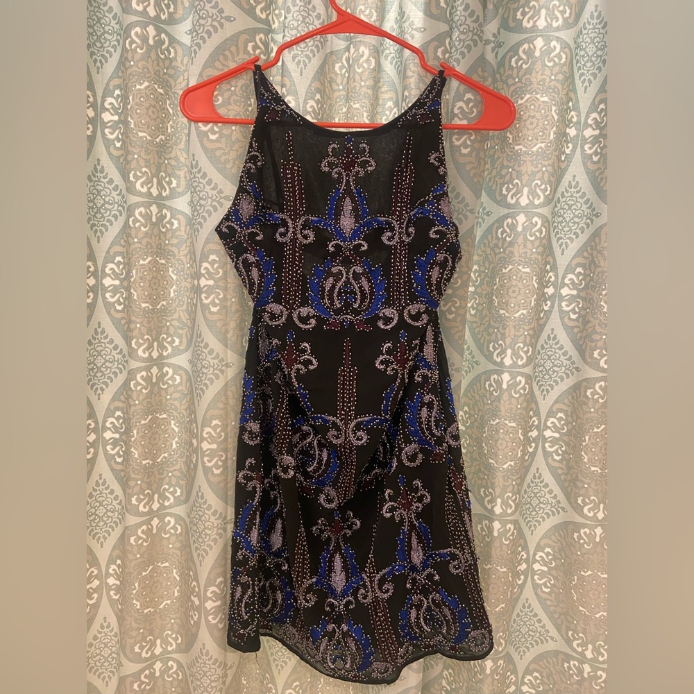 Francesca’s XS beaded shift semiformal dress